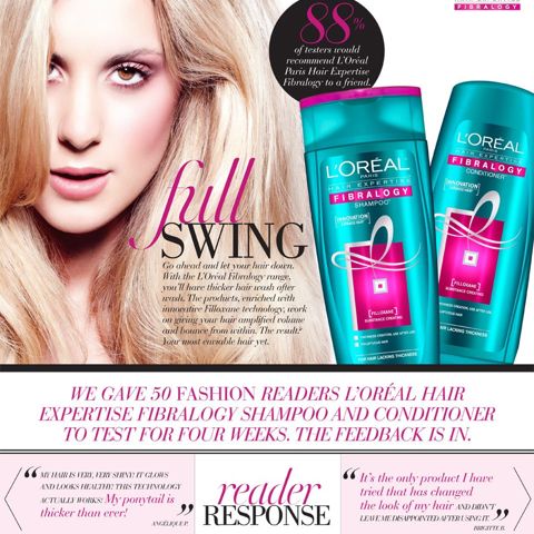Get thicker hair after each wash with L'Oreal Paris Fibralogy