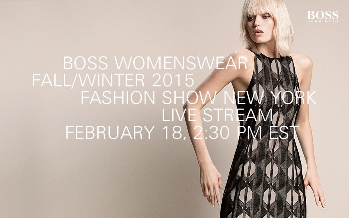 Livestream: Watch the Hugo Boss Fall 2015 show straight from New York Fashion Week