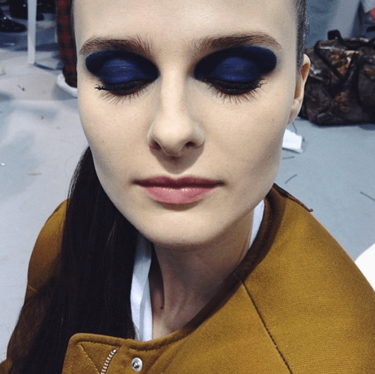 Dior Fall 2015: Side ponytails, mismatched manis + the end of beauty faux pas