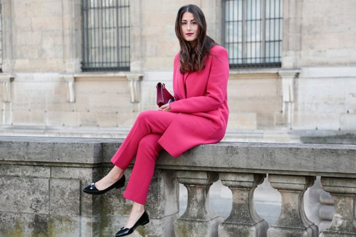street style paris fashion week fall 2015 colour