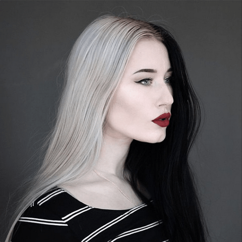 The #splithair trend ensures you never have to pick between blonde & brunette (or blue & green?) again