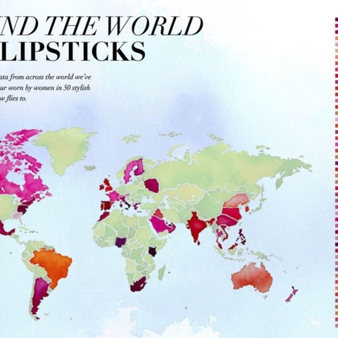 These Are the Most Popular Lipstick Shades Around the World