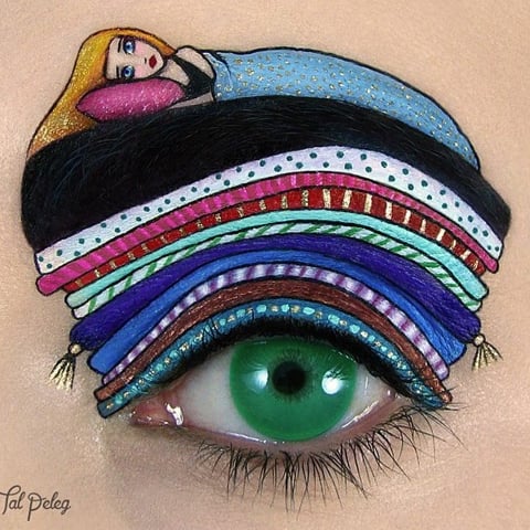 Follow Tal Peleg on Instagram for makeup that's right out of a fairy tale---literally