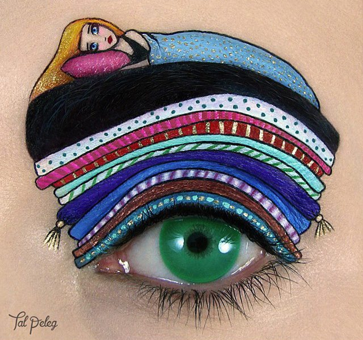 Follow Tal Peleg on Instagram for makeup that's right out of a fairy tale---literally