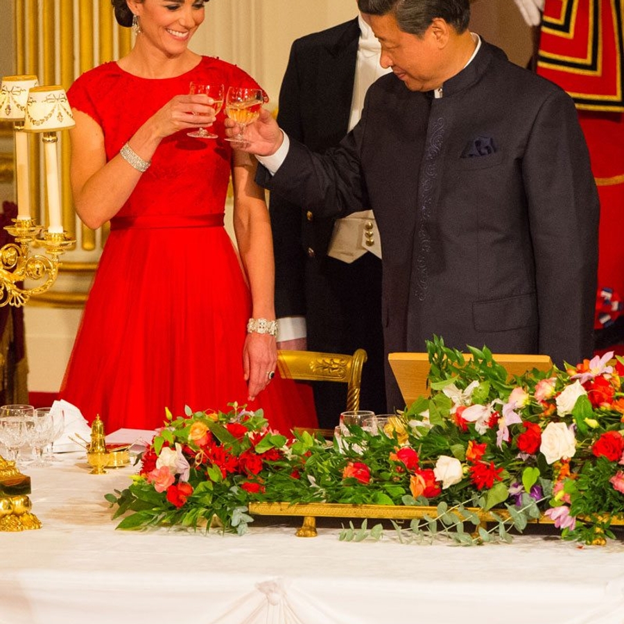 kate dress state dinner The Princess Of Wales's Dazzling State Dinner Outfit Honoured Both Princess Diana And The Queen