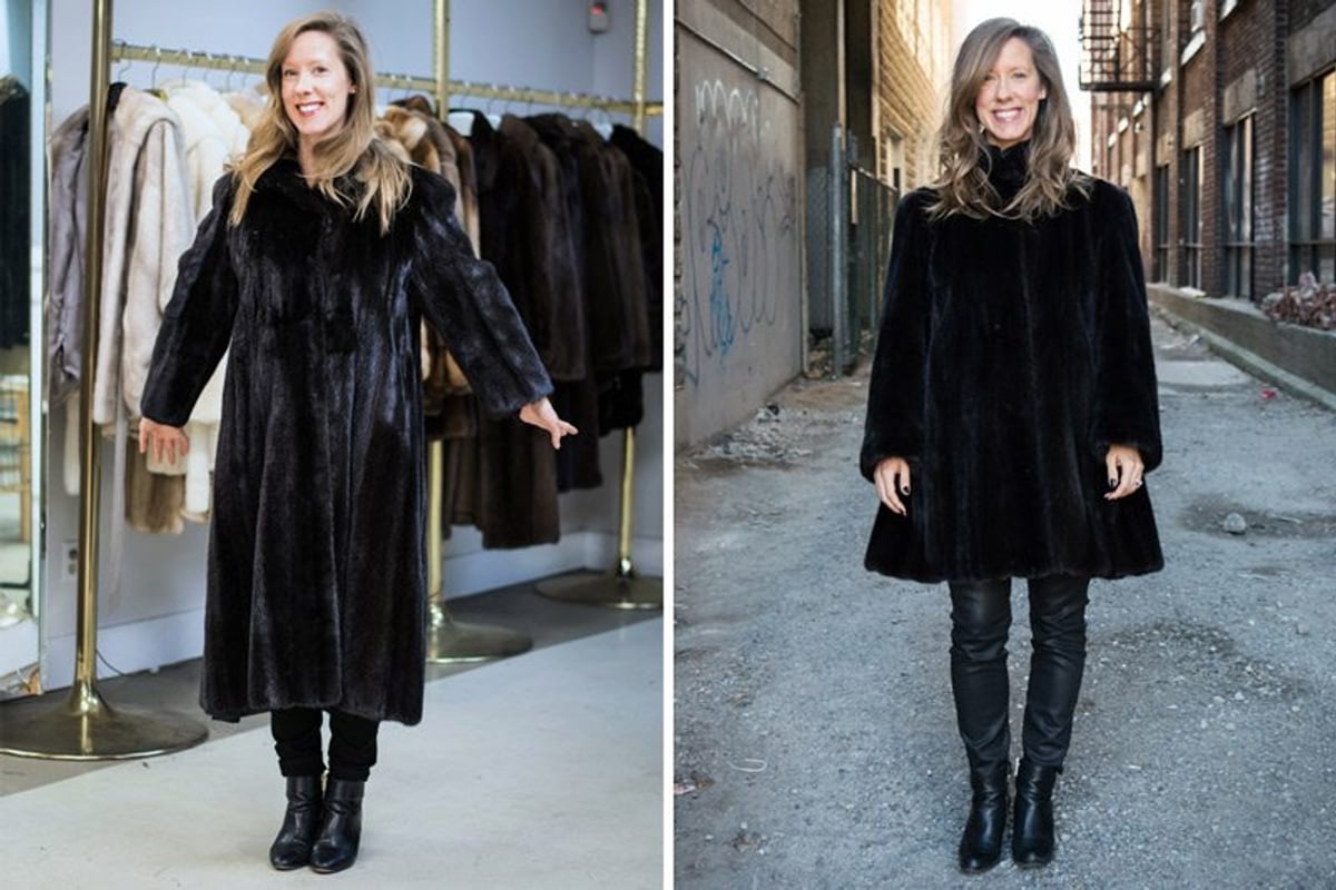 ジャケット・アウター Lumignon original Quilting fur coat How I transformed a family heirloom and made an old fur coat cool