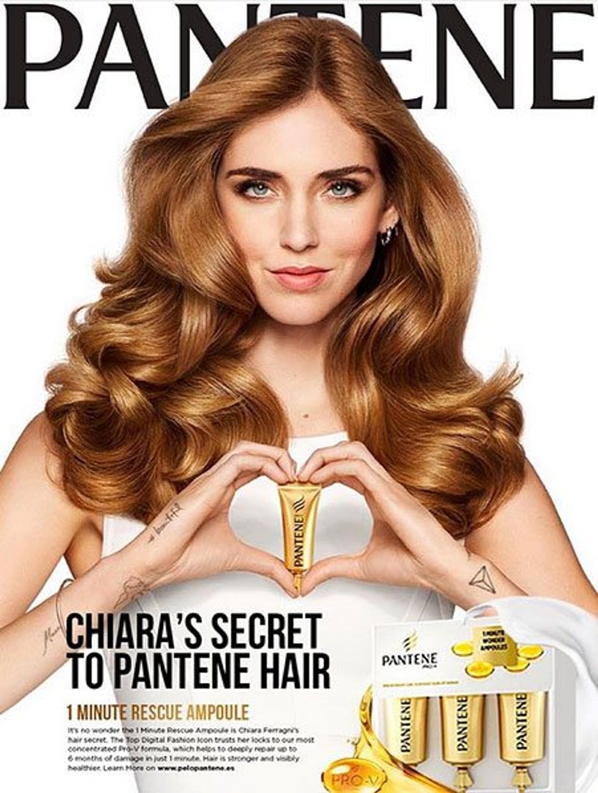 chiara ferragni pantene