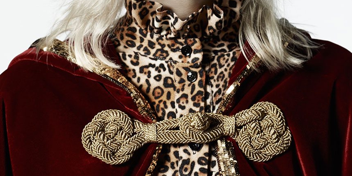 SAINT LAURENT 2022 シルク パイソン柄 ボウタイブラウス 34 SAINT LAURENT 2022 シルク パイソン柄 ボウタイブラウス 34