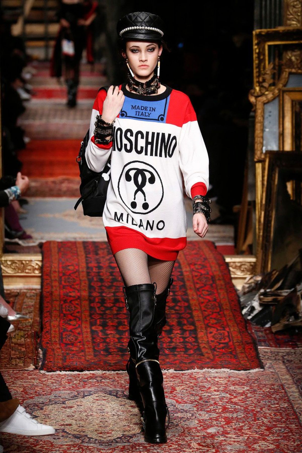 MOSCHINO CHEAP&CHIC リボン付き ジャケット オフホワイト Moschino