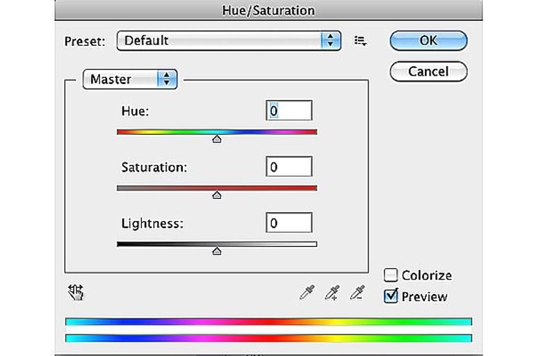 how to photoshop hue saturation