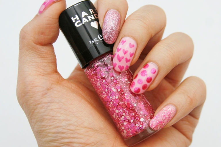 valentines day nail art