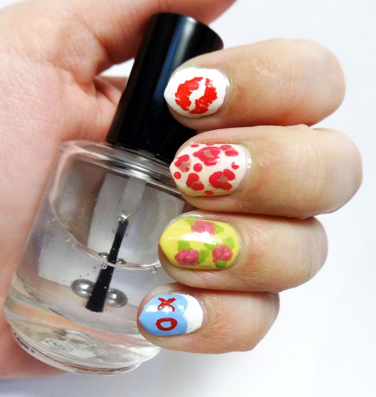 valentines day nail art