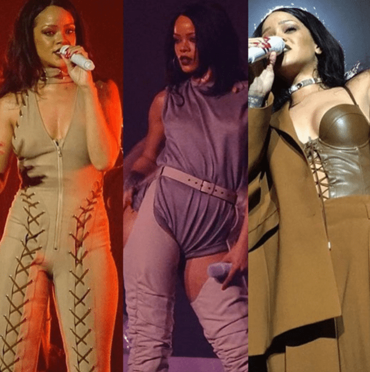 See every outfit Rihanna wore on the opening night of her ANTI world tour