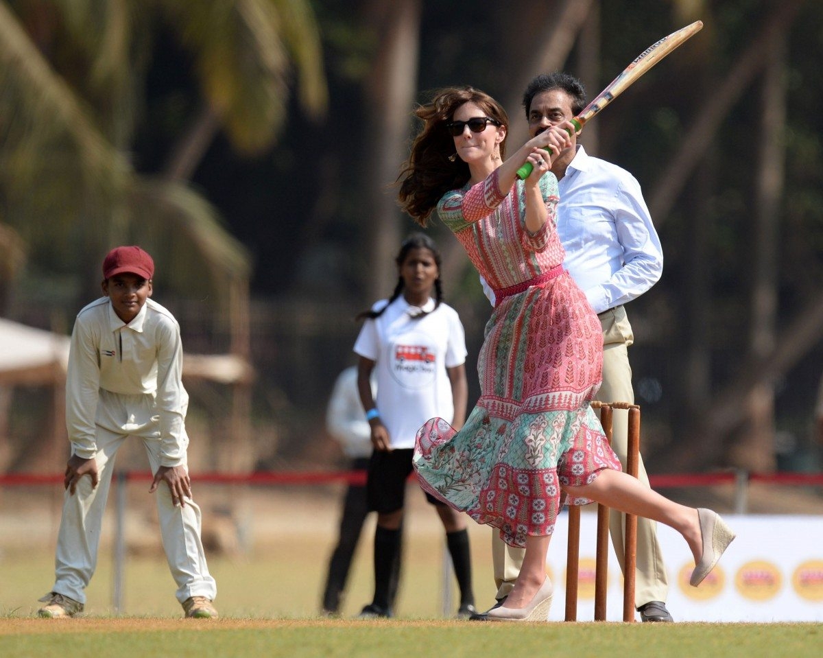 Kate Middleton is knocking her India wardrobe out of the park—literally