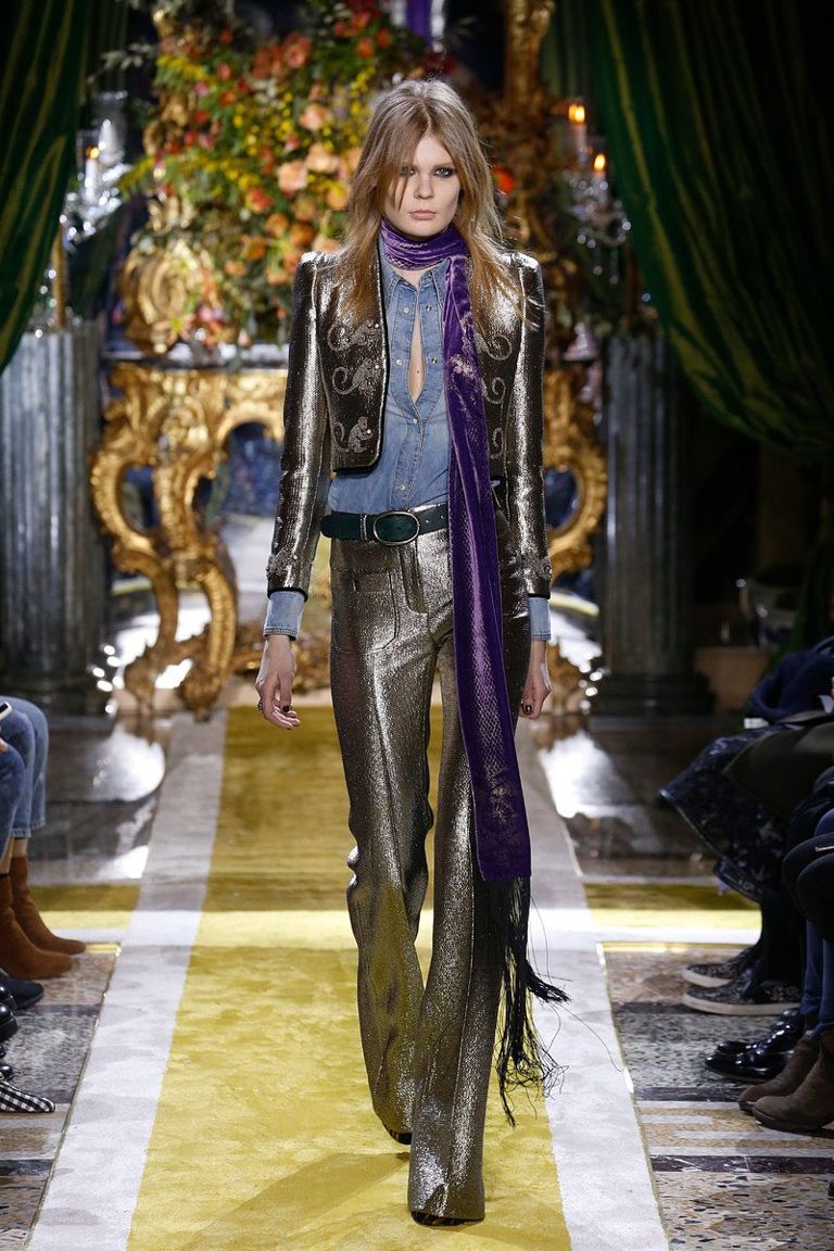 fall fashion 2016 metallics trend roberto cavalli