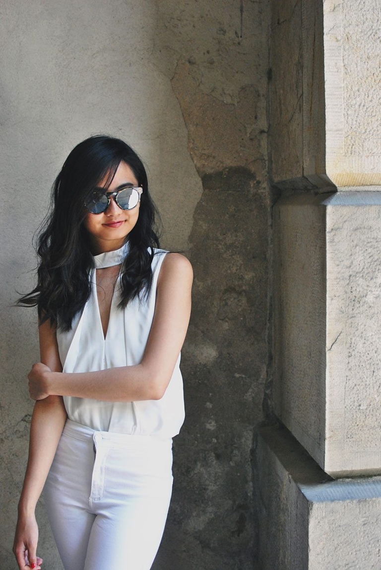 how to wear the all white trend adrienne naval