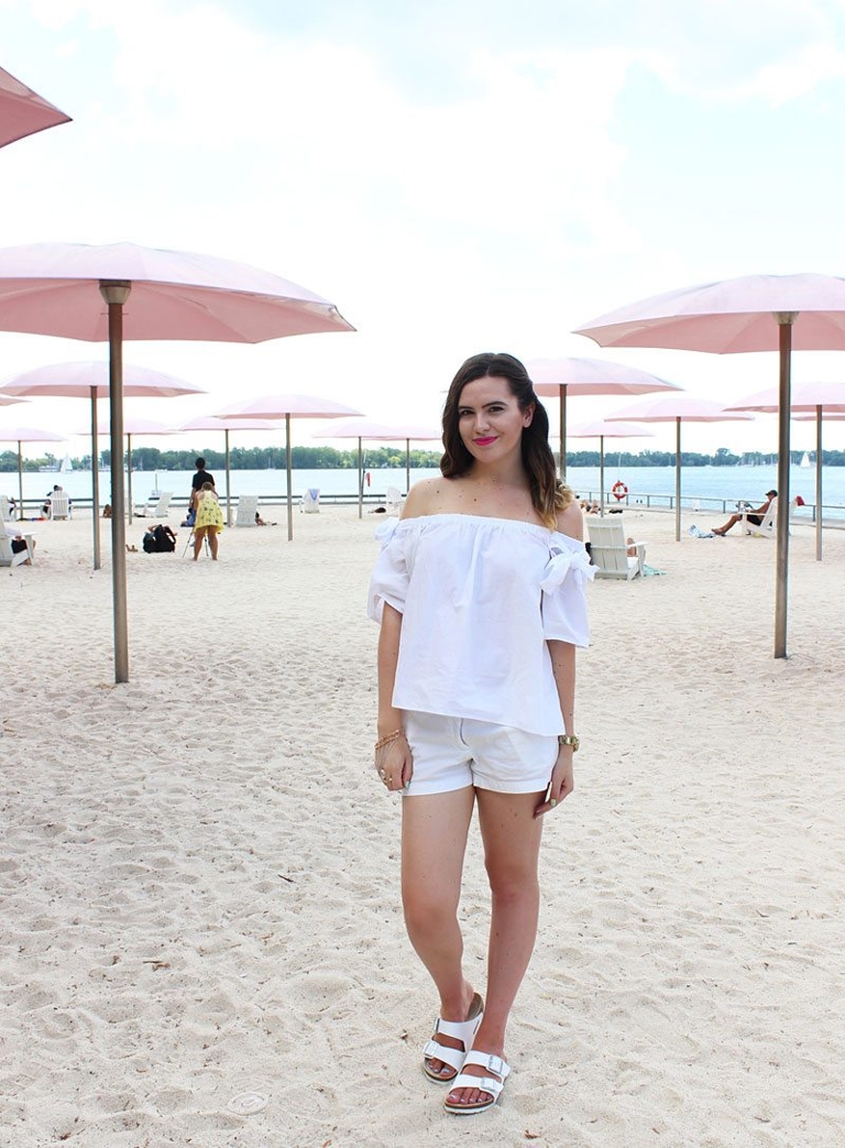 how to wear the all white trend mikayla kuehn