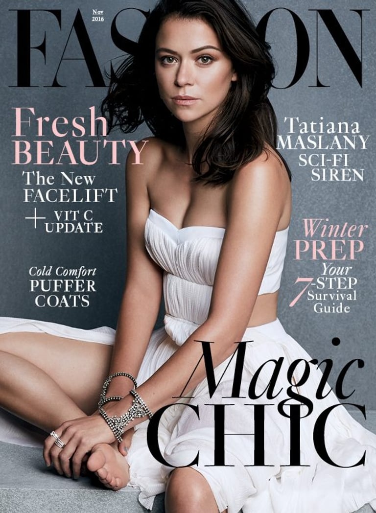FASHION Magazine November 2016 Cover: Tatiana Maslany