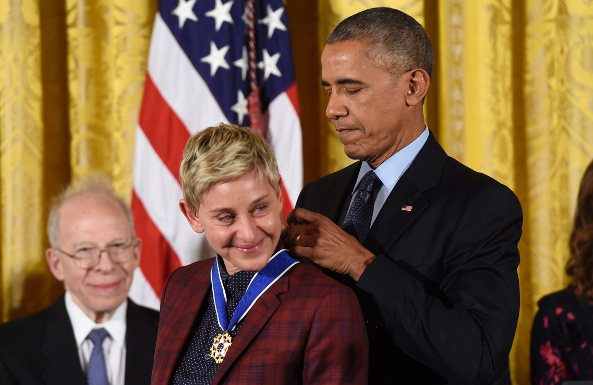 Watch President Obama Present Ellen DeGeneres with the Medal of Freedom