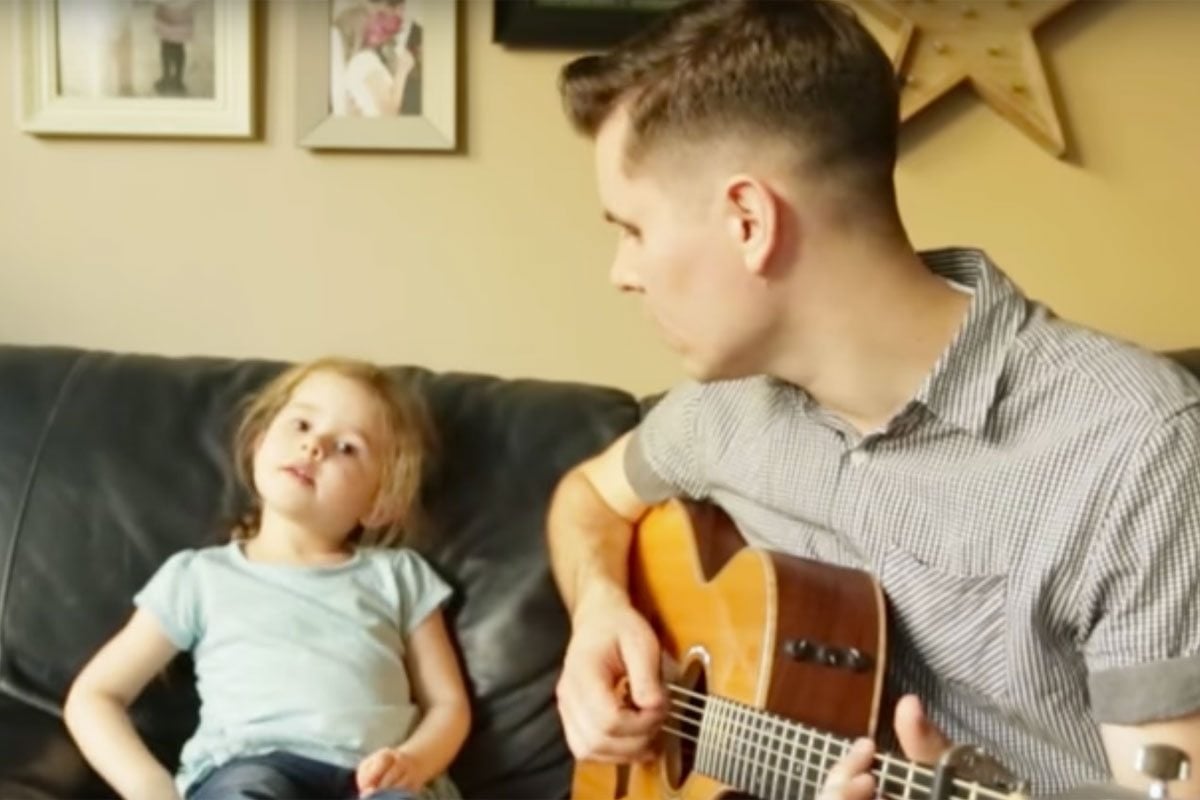 This Father-Daughter Singing Duo Will Be the Cutest Video You'll See All Day