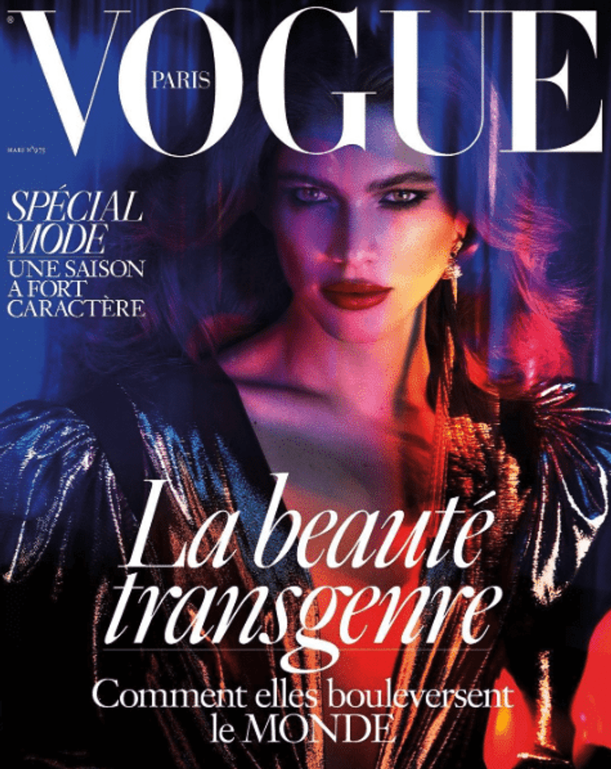 French Vogue Makes History by Featuring a Transgender Model on March Cover