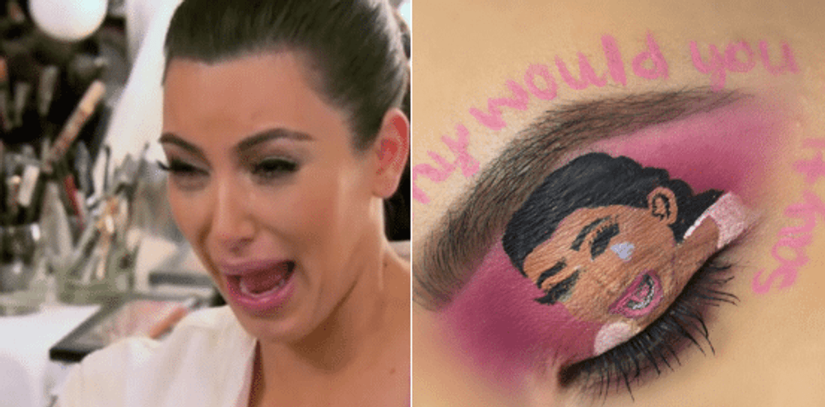 A Makeup Artist Recreated Kim Kardashian's Crying Face