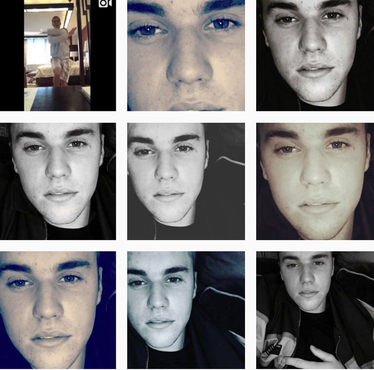 justin bieber instagram