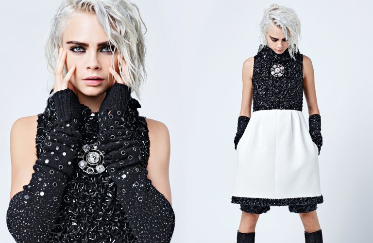 See Cara Delevingne and Lily-Rose Depp Behind The Scenes on Chanel's Fall 2017 Campaign