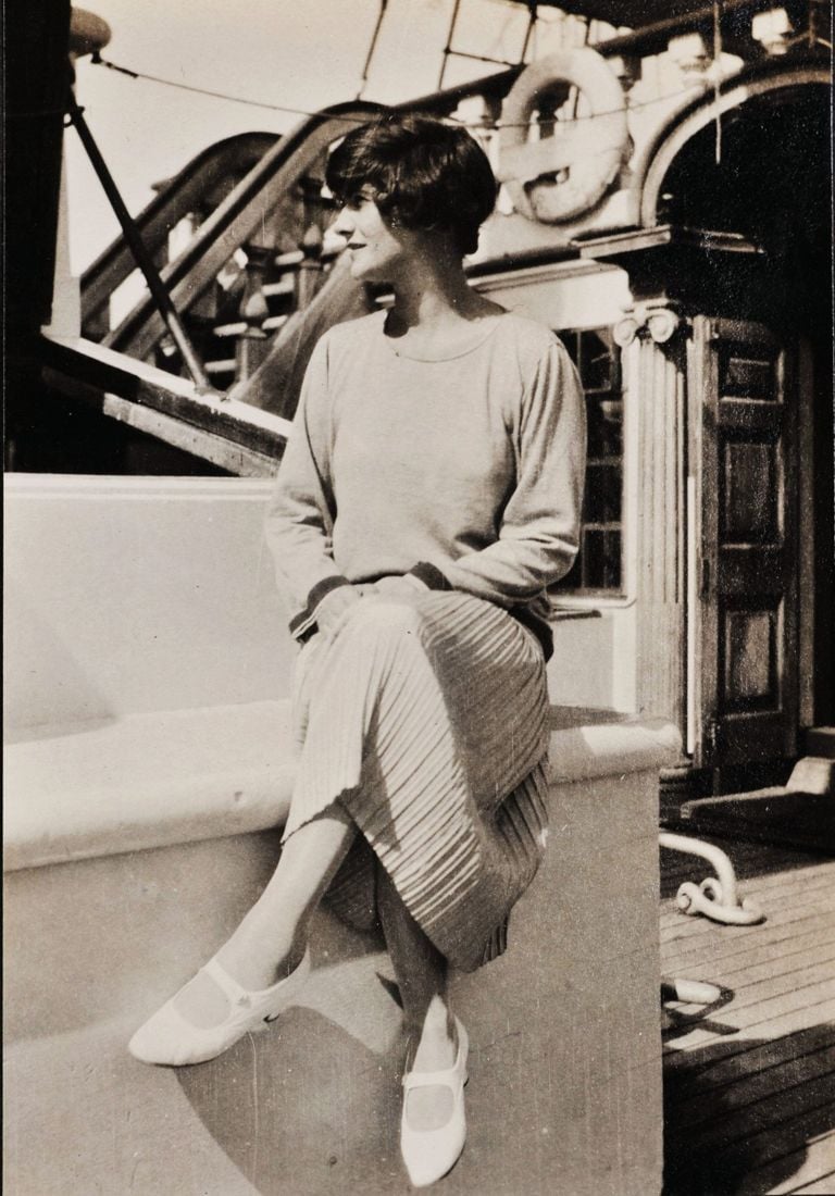 Gabrielle Chanel Aboard the Flying Cloud.