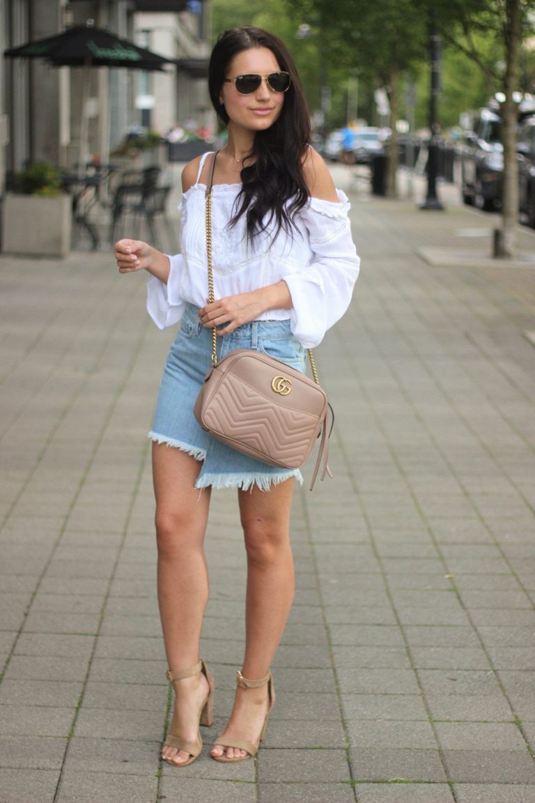 How to Wear a Denim Skirt and Not Look Like a Cowgirl