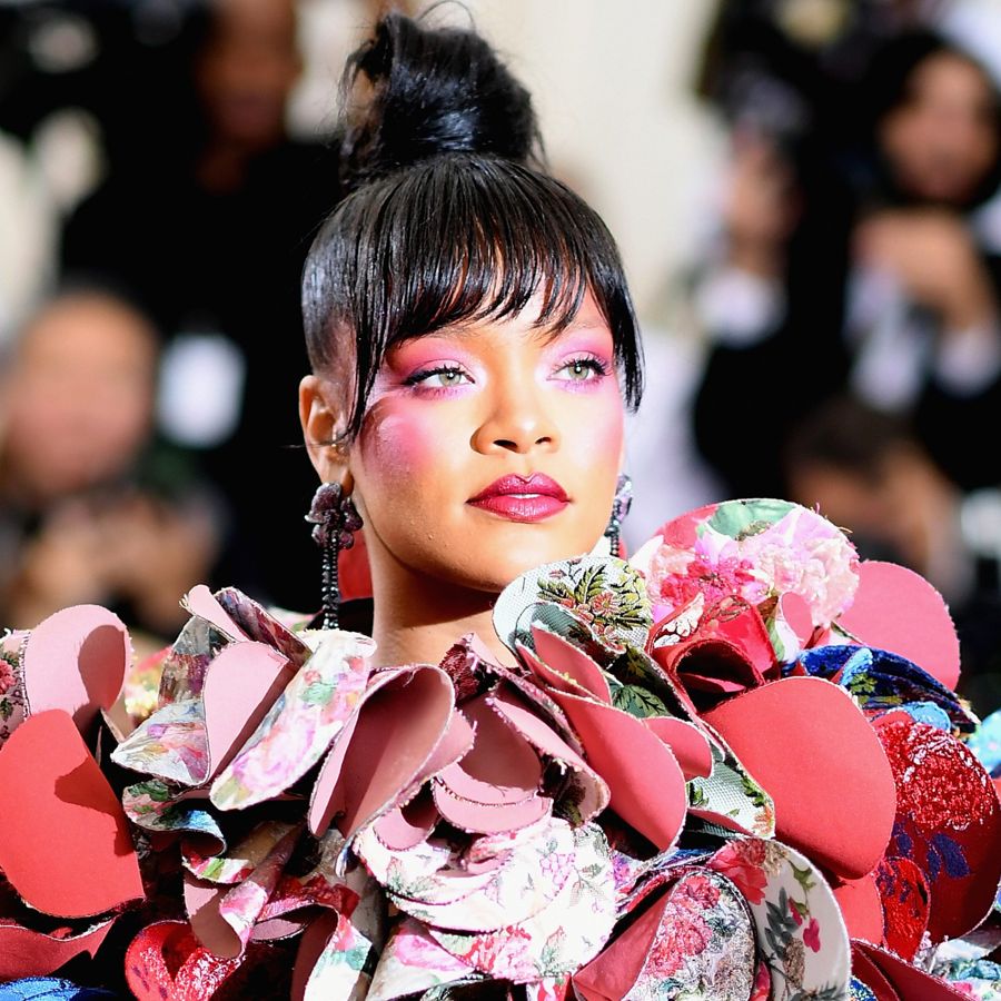 rihanna met gala pink dress Rihanna Met Gala 2017 Makeup: How to Recreate the Look for Halloween
