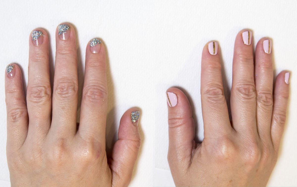 Three Ways To Wear Glitter On Your Nails For The Holidays
