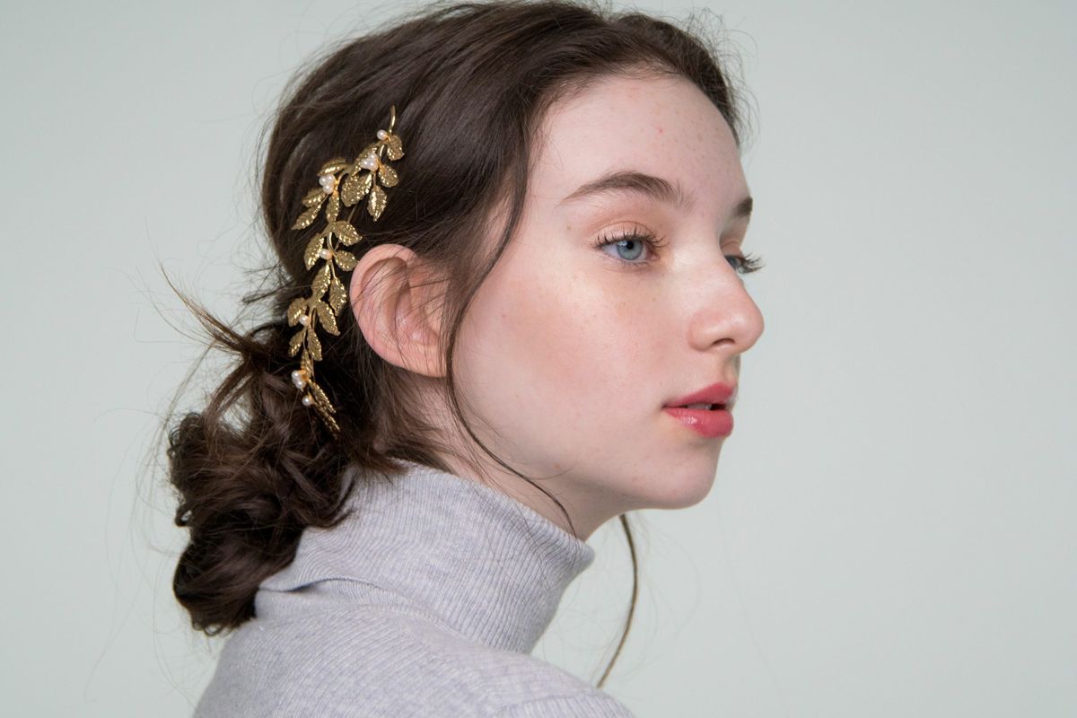 The Key to Wearing a Sparkly Headband (Without Looking Cheesy) is a Chic Updo