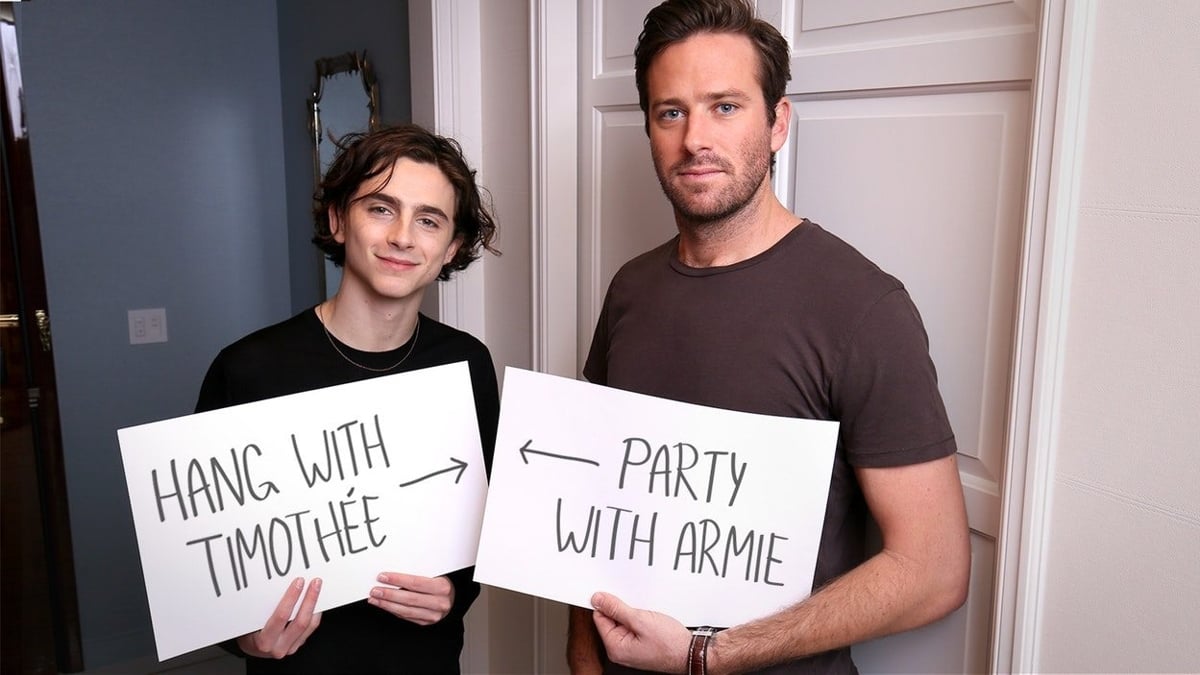 Want to Hang Out With Timothée Chalamet and Armie Hammer for One Night?