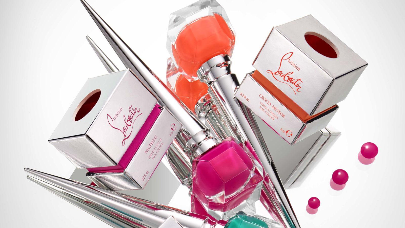 Christian Louboutin's Neon Nail Polishes Are As Flashy As Their