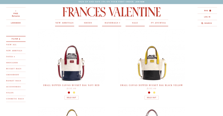 Kate Spade’s Frances Valentine Label is Selling Out of Stock