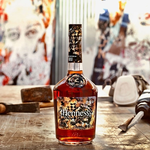 You Need This Hennessy x VHILS Bottle on Your Grown-Up Bar Cart