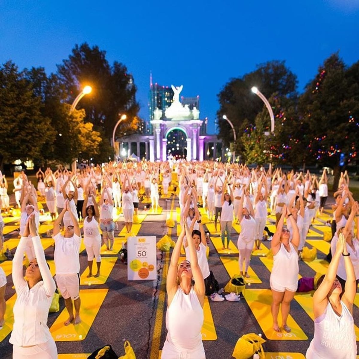 Wear White and Practice Yoga for Peace This Thursday Evening