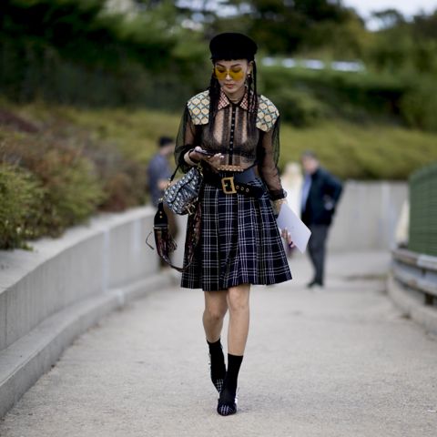How to Wear Plaid Like a Street Style Star