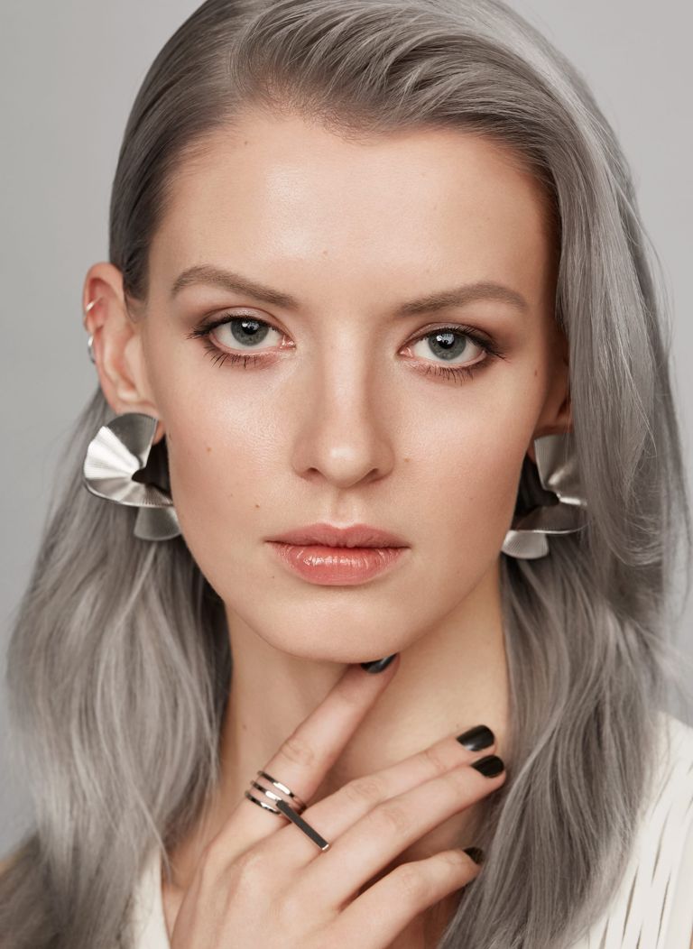 Get silver hair at home
