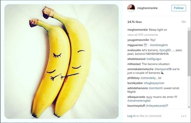 Why Meghan Markle is Writing Positive Messages on Bananas