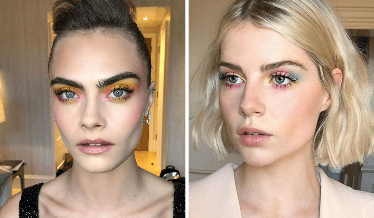 rainbow eye makeup