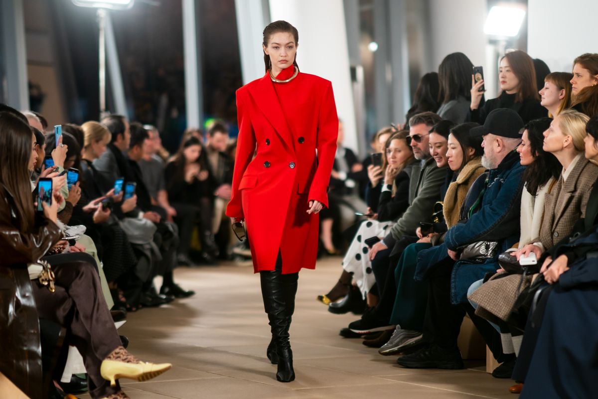 pregnant models on runway