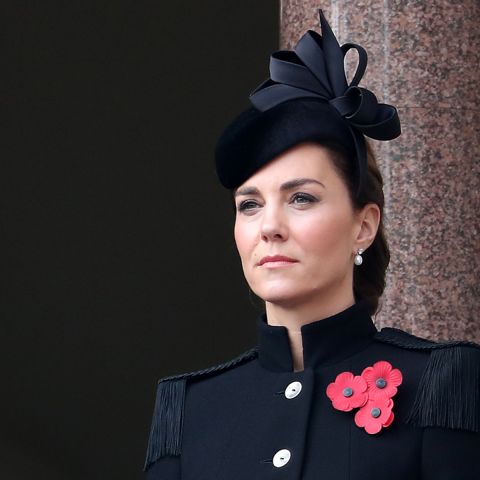 Kate Middleton and Meghan Markle Opt For Black Coat Dresses to Mark Remembrance Sunday