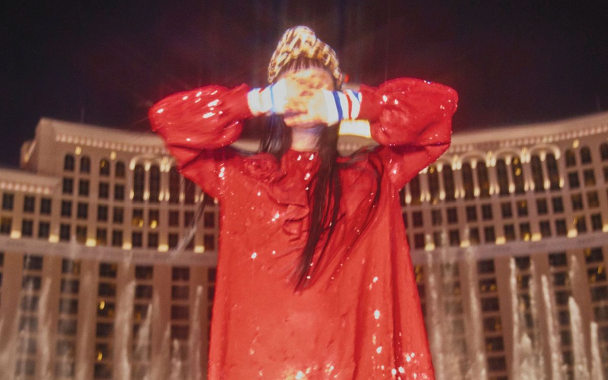 Woman covering her eyes