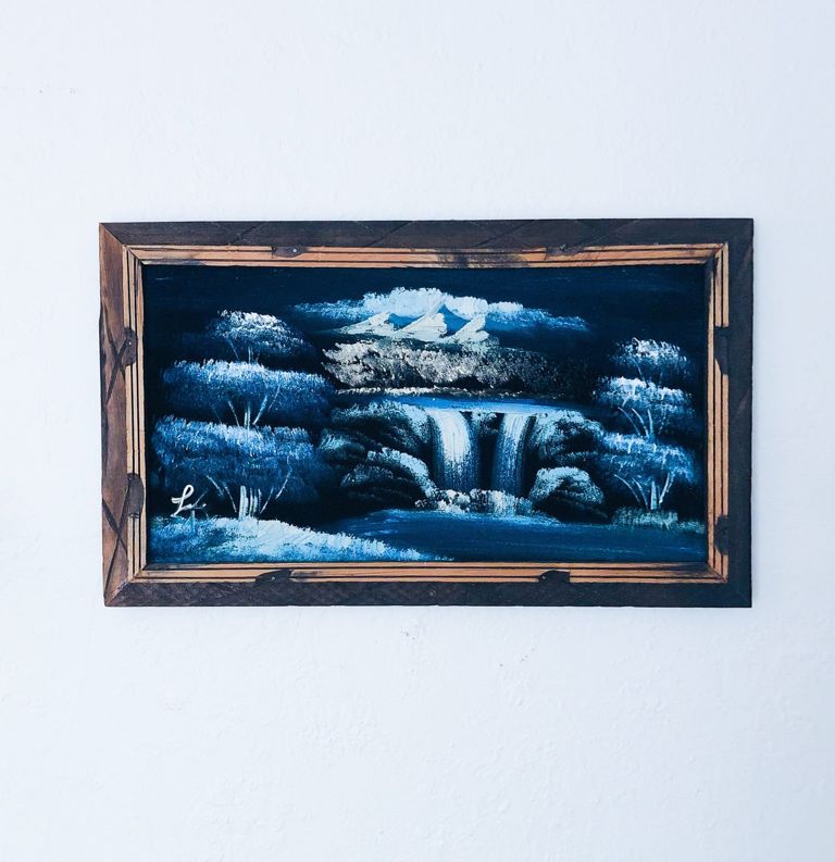 An oil painting from Fifth Avenue Vintage Co.