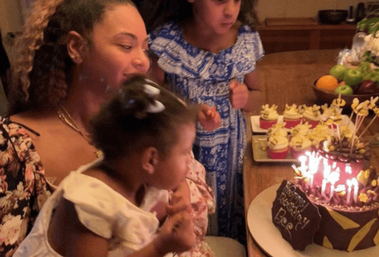 Beyonce, Blue Ivy and Rumi