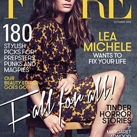 October Cover Star Lea Michele Wants to Fix Your Life