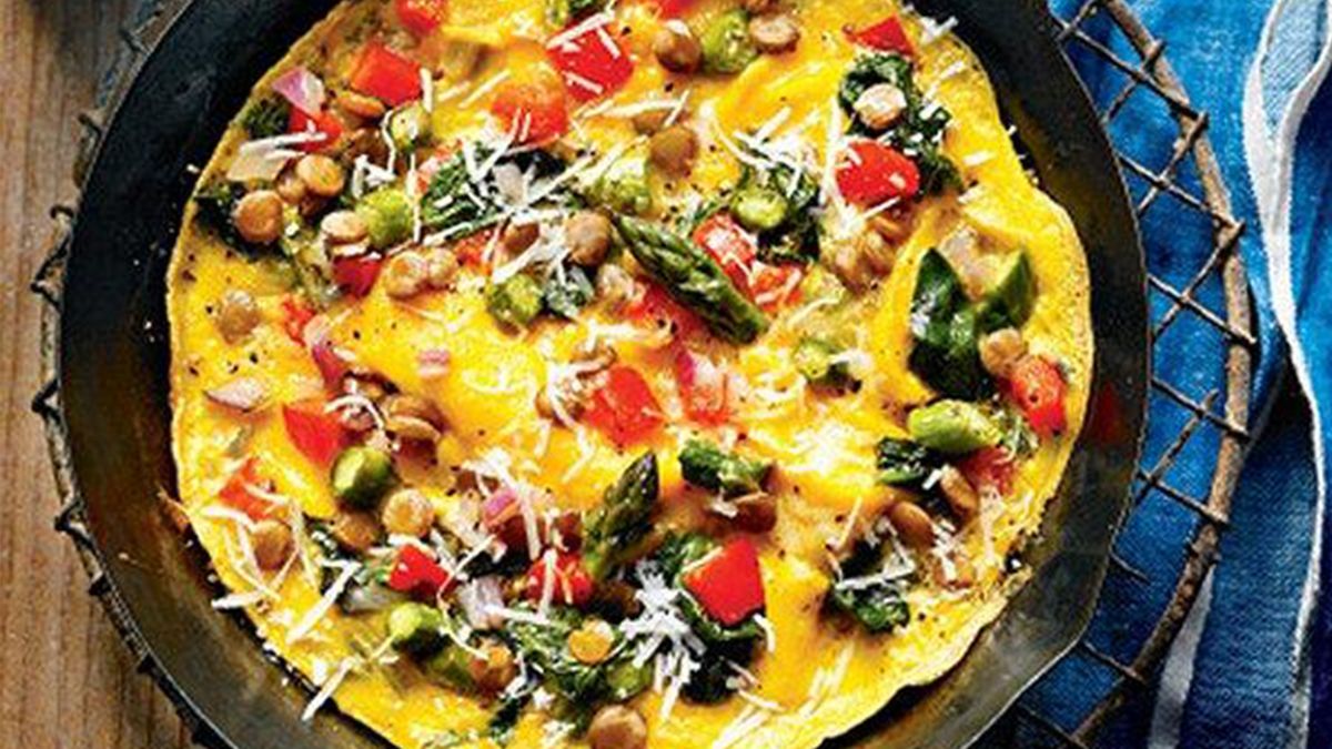 How To Use Your Leftover Vegetables: Try This Veggie Omelette With Lentils