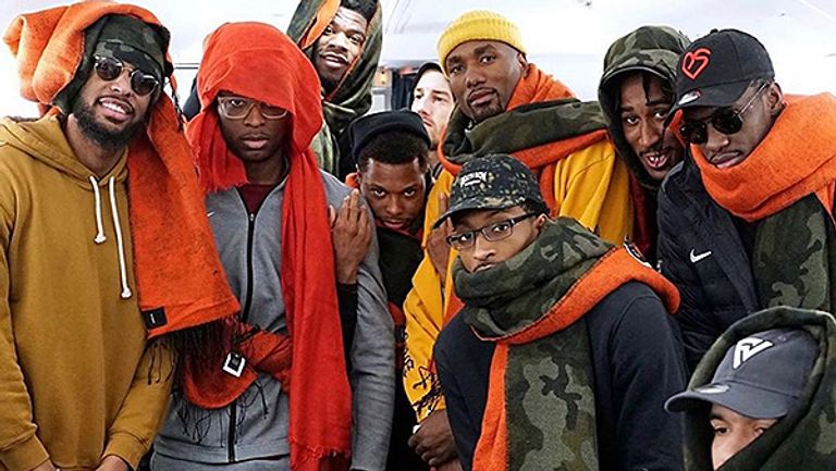 Serge Ibaka Gifting the Raptors Scarves Is My Valentine's Day Treat